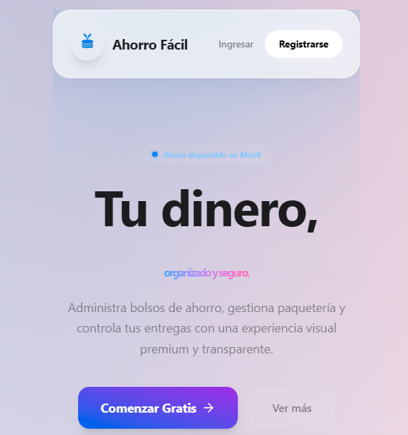 Ahorro Fácil screenshot